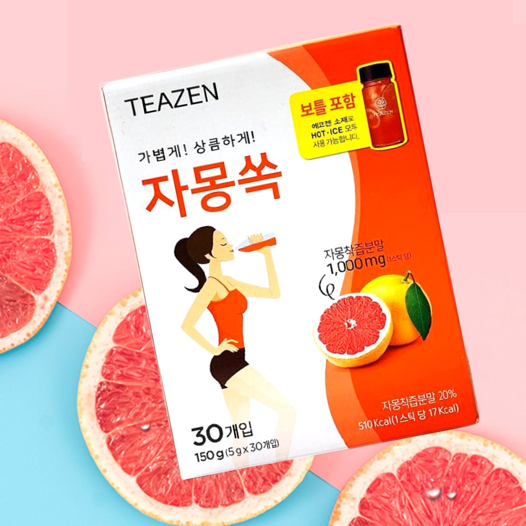 [TEAZEN] Grapefruit Tea 5g x 30sticks with Free Bottle