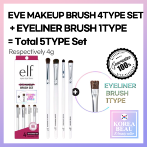 [ELF] EVE MAKEUP BRUSH 4TYPE SET + EYELINER BRUSH 1TYPE = Total 5TYPE Set / elf brush, makeup brush / Popular item in Korea's