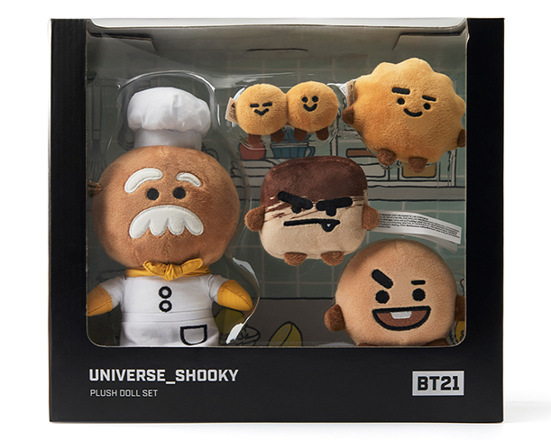 [BTS] Line Friends BT21 SHOOKY UNIVERSE Standing Doll Set (5ea) - Now ...
