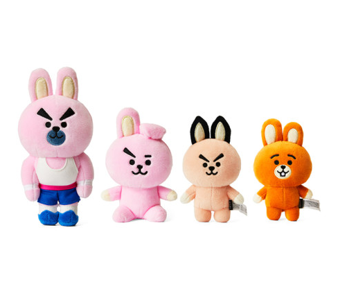 BTS] Line Friends BT21 COOKY Universe Standing Doll Set (4ea