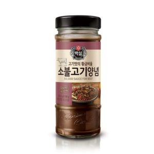 CJ Bulgogi Sauce for beef. Sauce de viande de bœuf. 500g