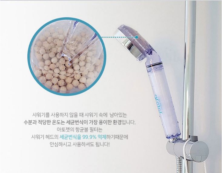 Shower head filter atopy skin