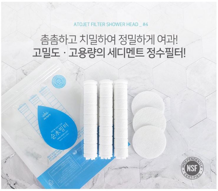 Shower head filter atopy skin