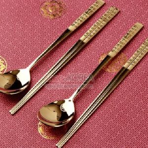 Titanium Spoon Chopsticks - 2p Set [Hunminjeongeum]