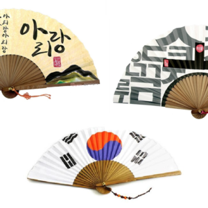 Korean traditional fan collection ( Hangeul, Taegeukgi, and folk paintings )