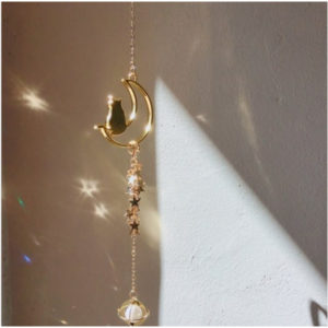 FROM. LU/ A cat that picks stars, Crystal Suncatcher