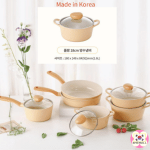 [NEOFLAM] 💥New💥 FLAN Cookware IH Induction Pot Double Handle Pot 18cm