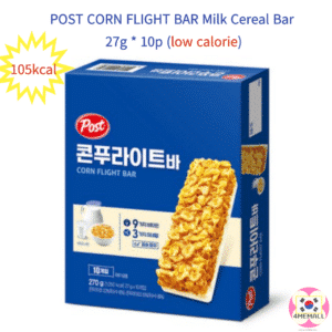 [DongseoFood] POST CORN FLIGHT BAR Milk Cereal Bar 27g * 10p