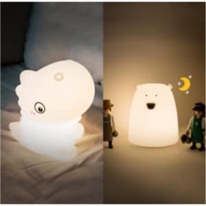 LETO/ Silicone touch wireless LED dinosaur, bear mood light