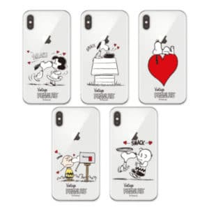 PEANUTS/ Kisses Transparent Jelly iPhone Case