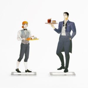 A Painter Behind The Curtain Acrylic Figure