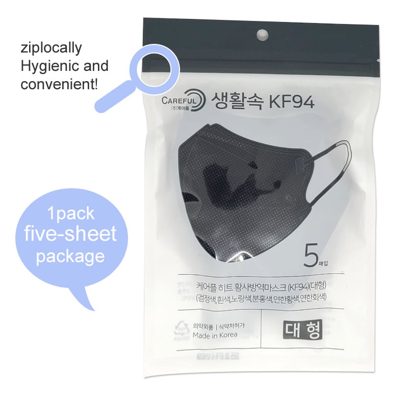 Careful KF94mask Black