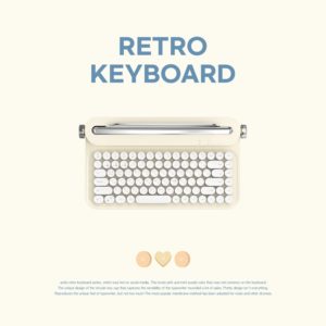 [ACTTO] B305 Korean Keyboard Retro Bluetooth Keyboard 5 Colors