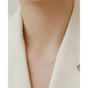 ENGBROX / slim shiny necklace / Wear TWICE