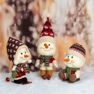 BIG HEAD SNOWMAN Set(3pcs)