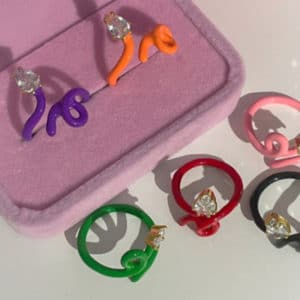 STUDIO REVE/ Baby Epoxy Color Ring/ Wearing Jang Wonyoung[IVE]