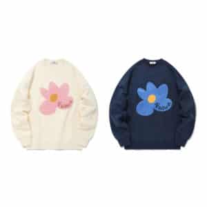 FALLETT / BOUCLE FLOWER SWEATSHIRT 2color