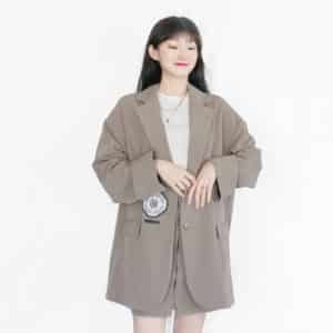 Signature patch overfit jacket