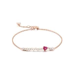 COTTINY / Reflecting Heart Chain Bracelet