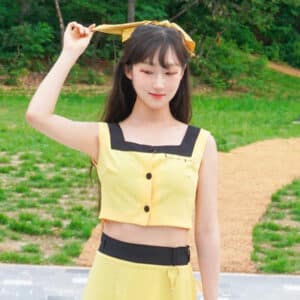 (KINYE_VT) Crop bustier - Yellow