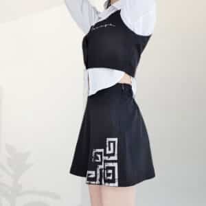 (KINYE_VT) Crop bustier - Black