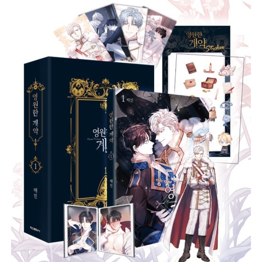 eternal covenant - dress up sticker acrylic stand set  explodikid bonus lenticular postcard Eternal Covenant Dress Up Sticker
