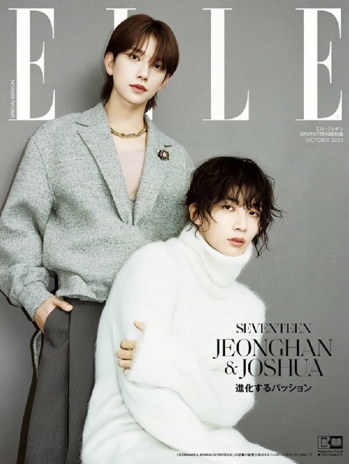 ELLE Japan October 2023 SEVENTEEN JEONGHAN, JOSHUA - Now In Seoul