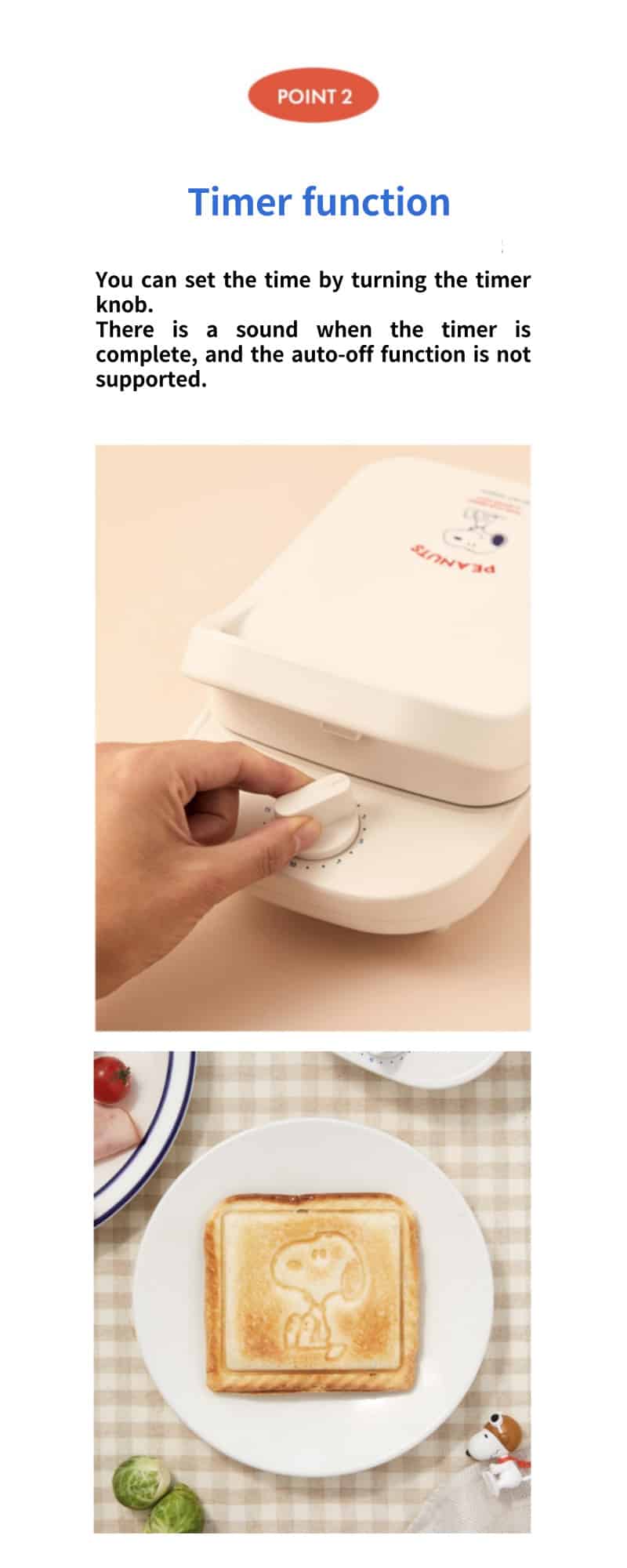 PEANUTS / Snoopy Sandwich/Waffle Maker - Now In Seoul