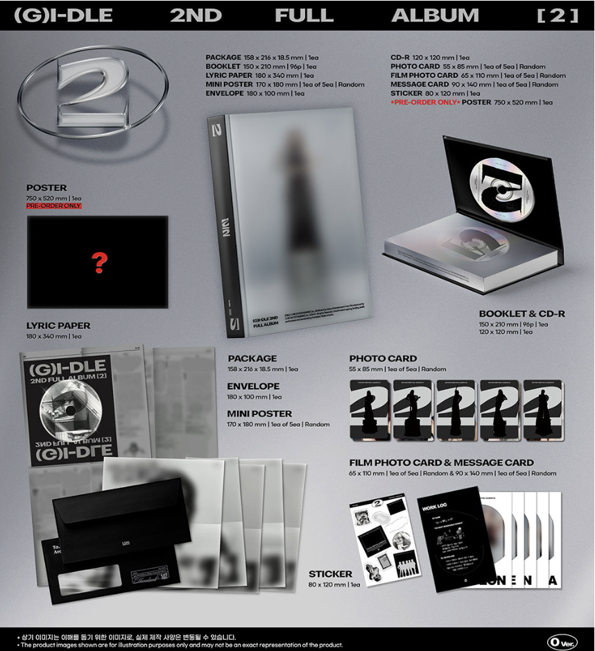 G) I-DLE 2nd Full Album Set kpop - Now In Seoul