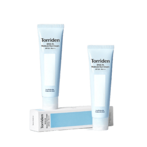 two tubes of torriden dive in moisture sun cream