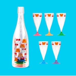 WIGGLE WIGGLE / REUSABLE PARTY CUP SET - Cherry & Bear