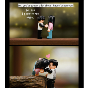 [LOVELY RUNNER] K-DRAMA 20's Ryu Seon Jae+ Lim Sol Mini Block Keyring Korea Limited