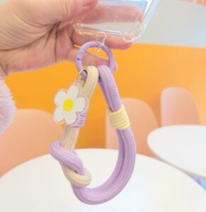 4. Beige & Purple Pendant