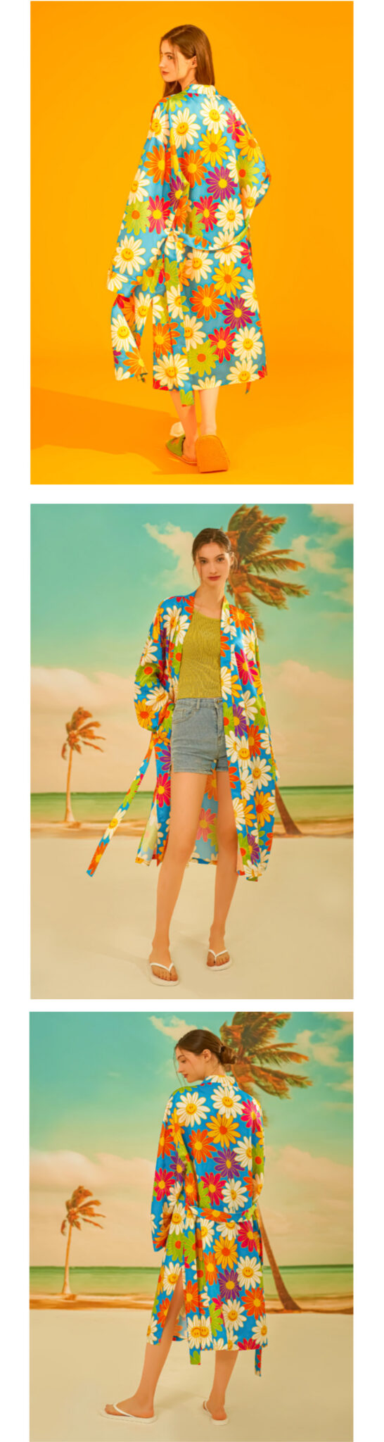 Wobbie Robe WIGGLE WIGGLE / Silky robe 4colors - Now In Seoul