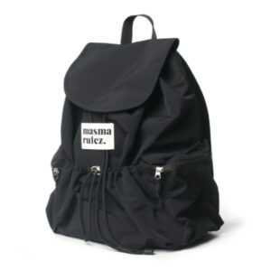Masmarulez / String flap back pack - black-