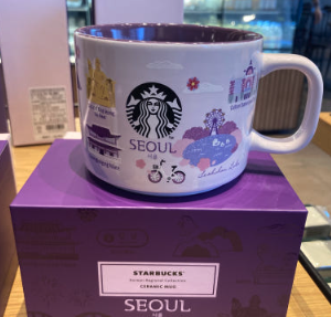 Starbucks korea Seoul Tour Mug 355ml Starbucks special edition korean language hanguel hangul Korea
