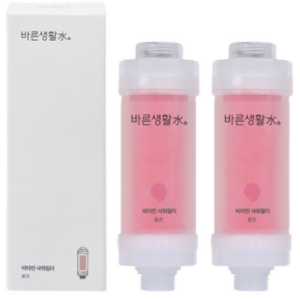 Barunsaengwhalsu Vitamin Shower Filter, Rose, 2 pcs