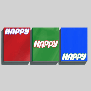 Jin 1st Solo Album Happy Standard Edition Photobook – 3-Set Package