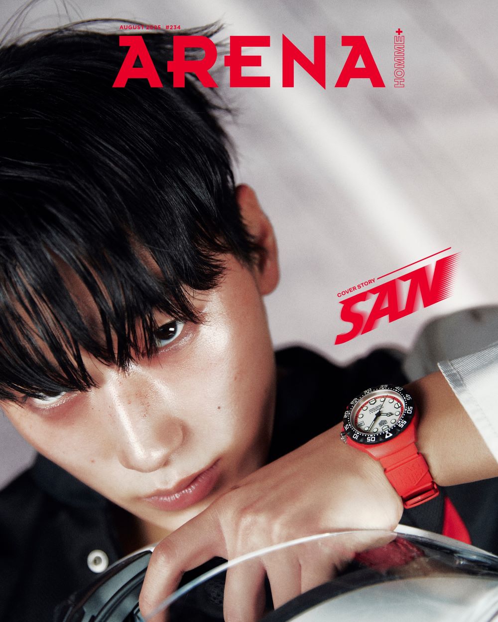 ARENA HOMME+ Korea August 2025 ATEEZ SAN