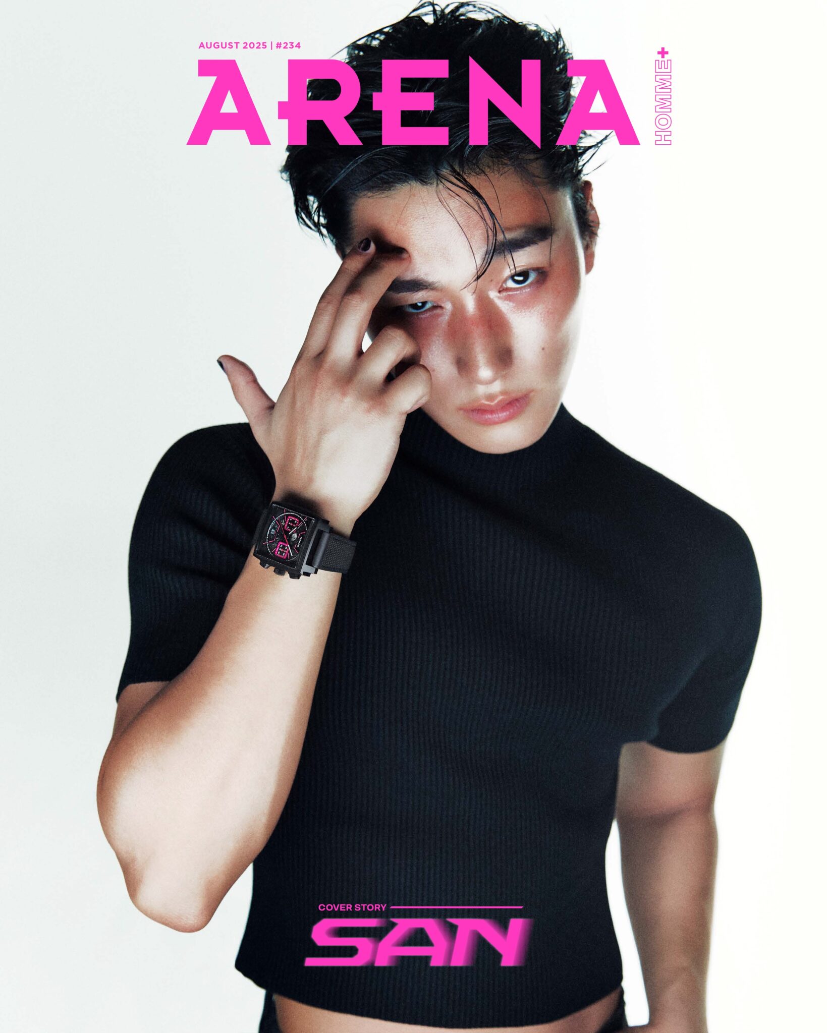 ARENA HOMME+ Korea August 2025 ATEEZ SAN
