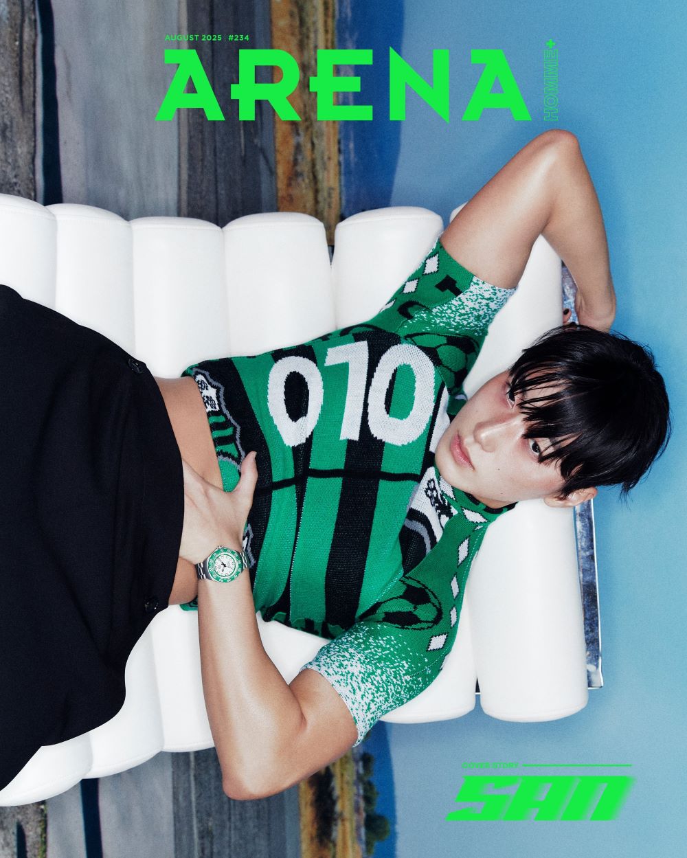ARENA HOMME+ Korea August 2025 ATEEZ SAN