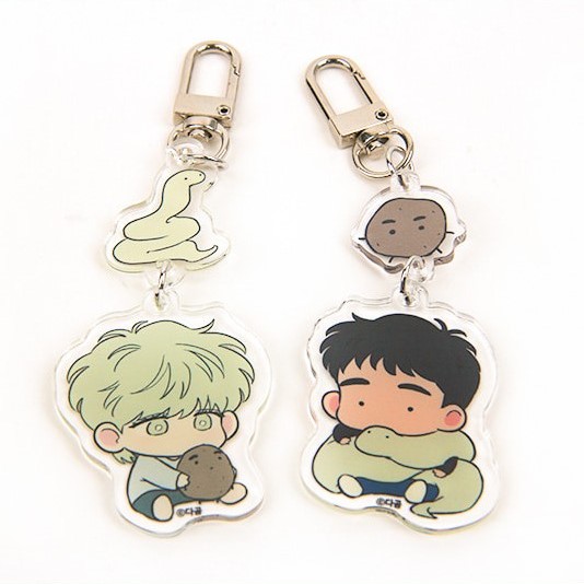 The Sacred Serpent's Seduction Acrylic Keyring - Now In Seoul