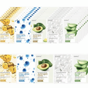 [Eunyul] Natural Moisture Mask Pack Set – 5 Types, 50 Sheets (10ea x 5 Varieties)