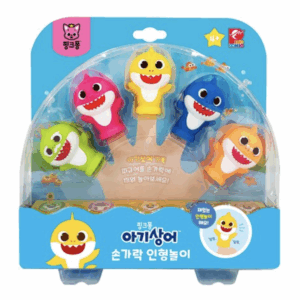 [Pinocchio x Pinkfong] Baby Shark Finger Puppet Bath Toy – Yellow, 1pc