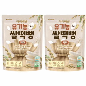 [iVENET] Organic Rice Puffs for Babies – Korean Baby Snack 40g x 2 pcs