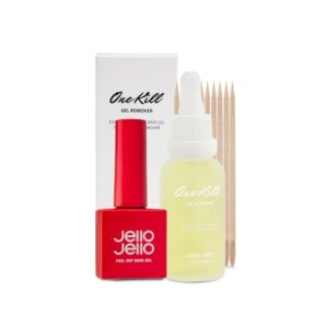 Jello Jello Peel off Base Gel Polish + One Kill Remover Set
