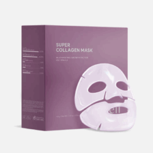 AROCELL Super Collagen Mask 12 Facial Sheet 5,000,000ppb Overnight Dual Matrix Hydrogel Masks with Low Molecular Weight Collagen for Elasticity Hydrating Anti-Aging Cooling Korean Skincare, 43g x 12ea