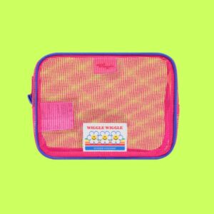 WIGGLE WIGGLE / Square Mesh Pouch Pink