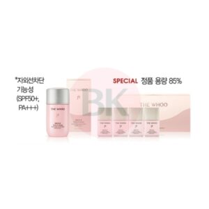 THE WHOO Gongjinhyang Hydrating Sunscreen Fluid Special Set with 60ml sunscreen and four 13ml mini sunscreens SPF50+ PA+++