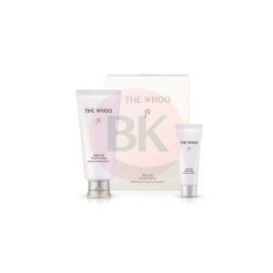 THE WHOO Gongjinhyang Seol Brightening Cleansing Foam Special Set with 180ml cleanser and 40ml mini cleansing foam